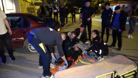 Manavgat’ta motosiklet ile otomobil çarpıştı: 2 yaralı