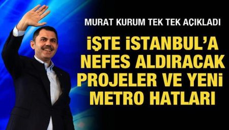 Murat Kurum tek tek açıkladı: İşte İstanbul’a nefes aldıracak projeler!