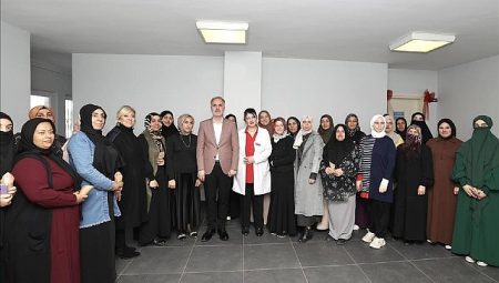 Başkan Taban Huzur Mahallesi İnesmek Kurs Merkezini Ziyaret Etti