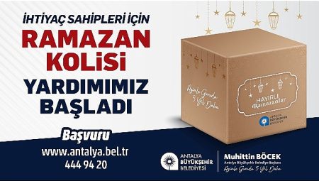 Büyükşehir’den ihtiyaç sahiplerine Ramazan gıda kolisi