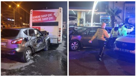 Maltepe’deki trafik kazası: 2 kişi yaralandı