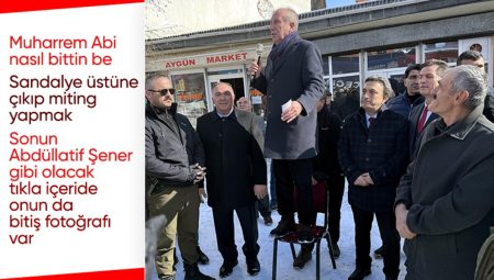 Muharrem İnce, Ardahan’da sandalye üzerinde halka hitap etti