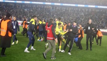 Trabzonspor-Fenerbahçe maçında çıkan olaylarla ilgili 12 kişi gözaltına alındı